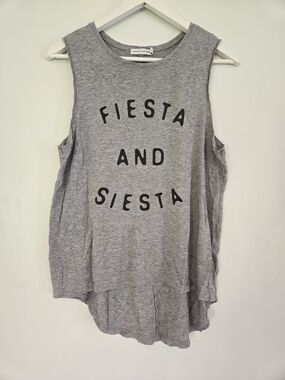 South Parade - Women’s Gray Graphic Tank Top - Fiesta and Siesta